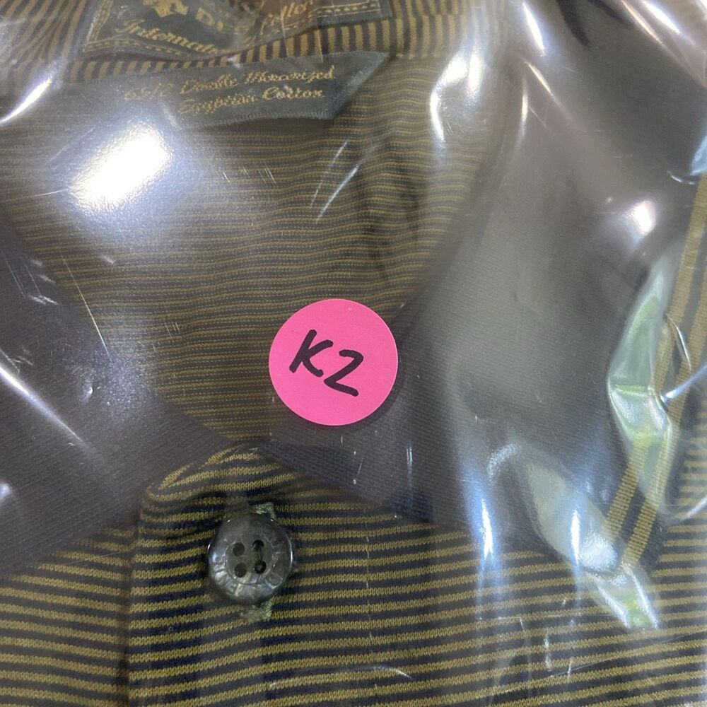 Descente 65/2 Double Mercerized Cotton Castle Pines Golf Club Polo Large Striped - Picture 9 of 9